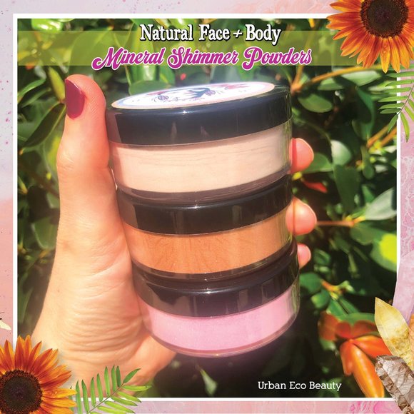 Natural Bronzer Mineral Face and Body Shimmer Powder, Organic / Urban Eco Beauty - Picture 9 of 15